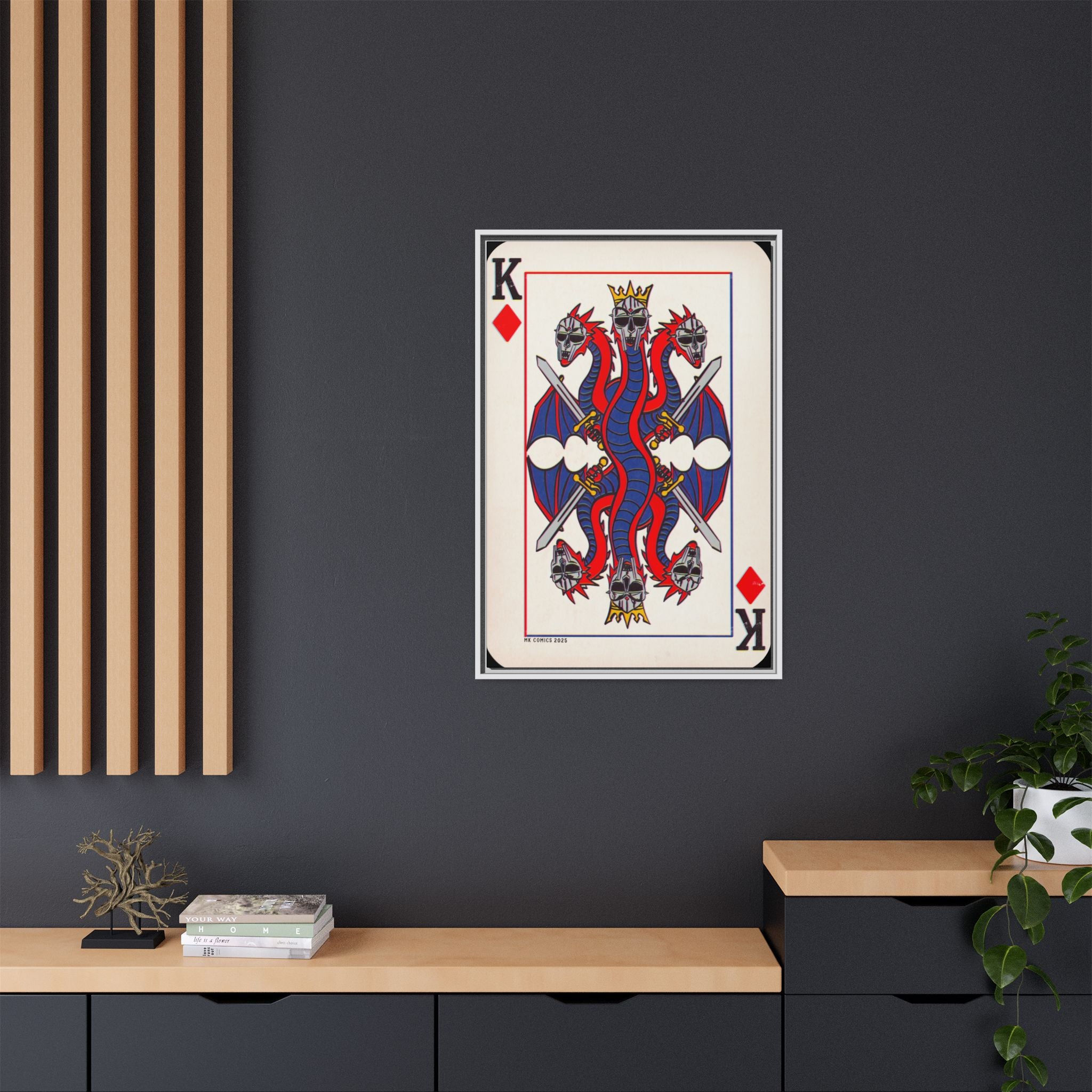 King Geedorah - Matte Canvas, Framed (Multi-color)