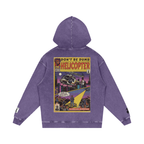 Helicopter - Snow Washed Loose Cotton Hoodie