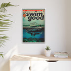 Swim Good - Matte Canvas, Framed (Multi-color)