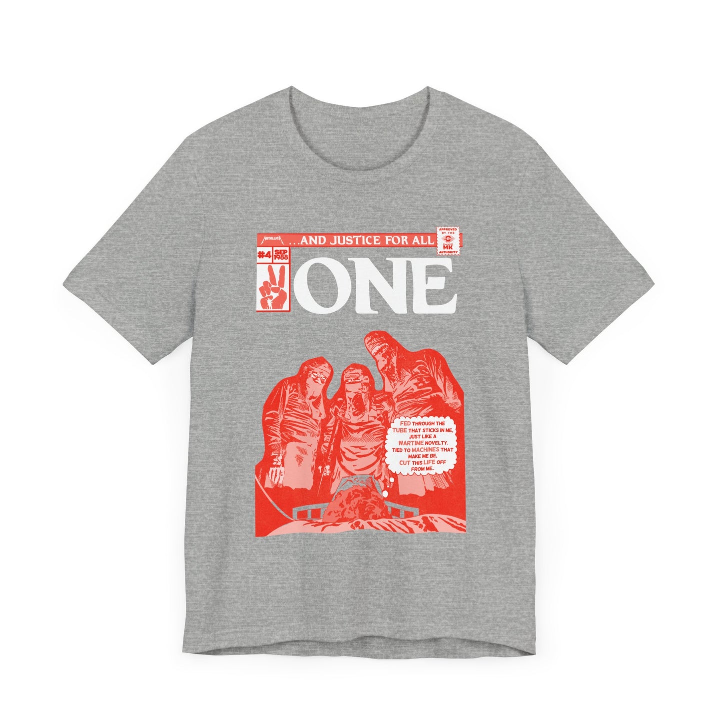 Metallica - One - RED VARIANT - Unisex Jersey Short Sleeve Tee