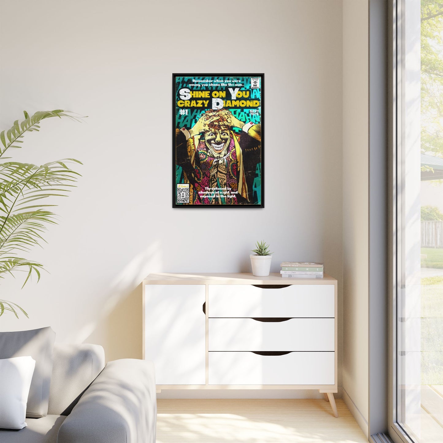 Pink Floyd - Shine on You crazy Diamond -  Gallery Canvas Wraps, Vertical Frame