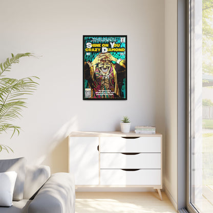 Pink Floyd - Shine on You crazy Diamond -  Gallery Canvas Wraps, Vertical Frame