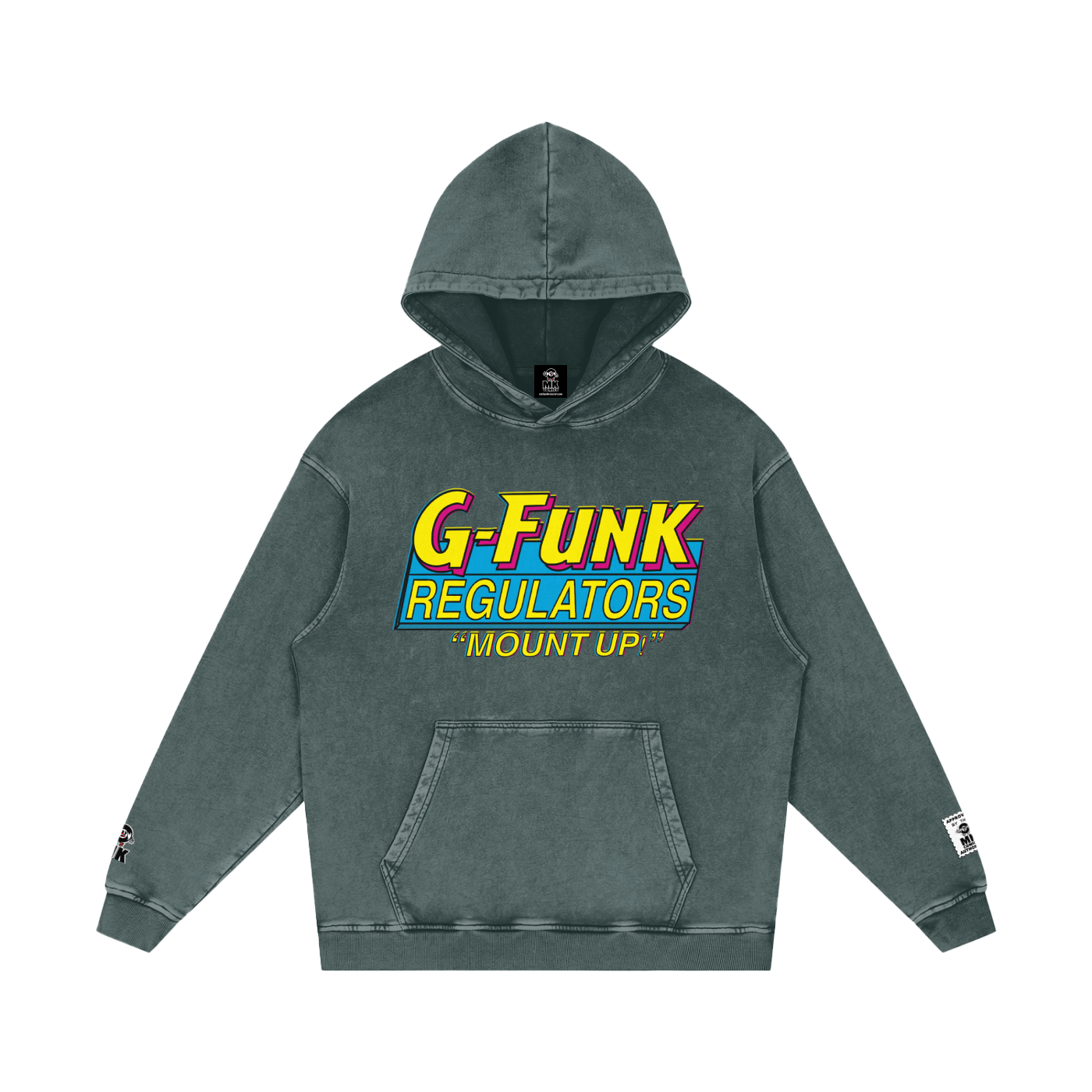 Regulate - Snow Washed Loose Cotton Hoodie