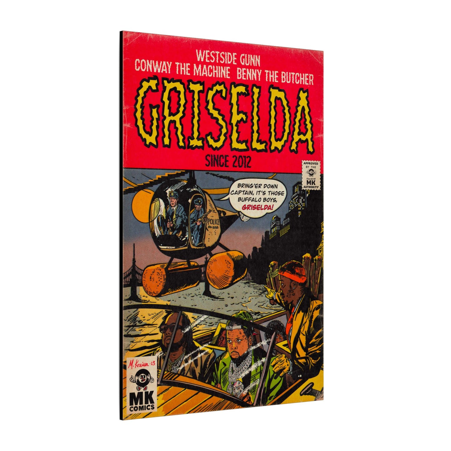 Griselda - Comic Book Art - Matte Canvas, Stretched, 0.75"