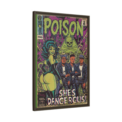 Poison - Matte Canvas, Framed (Multi-color)
