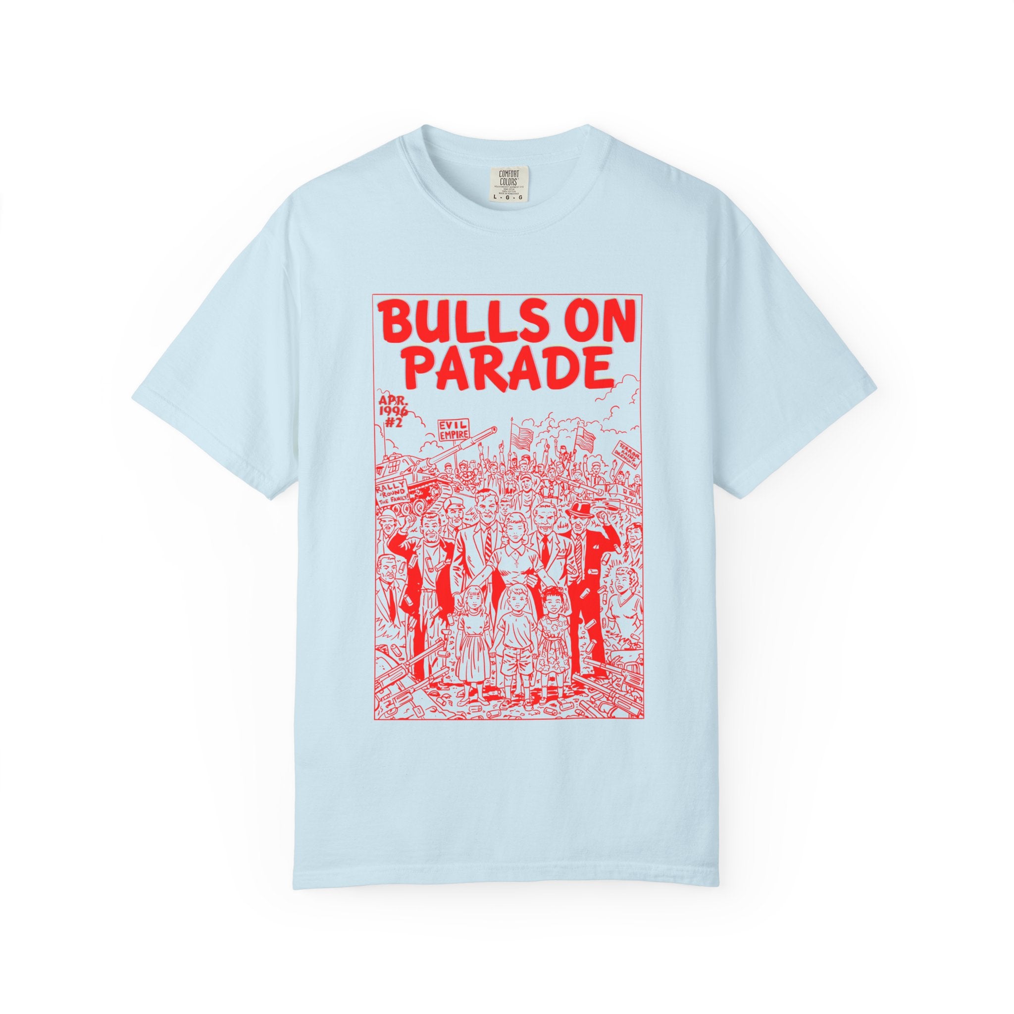 Bulls Parade - RED - Unisex Comfort Colors T-shirt