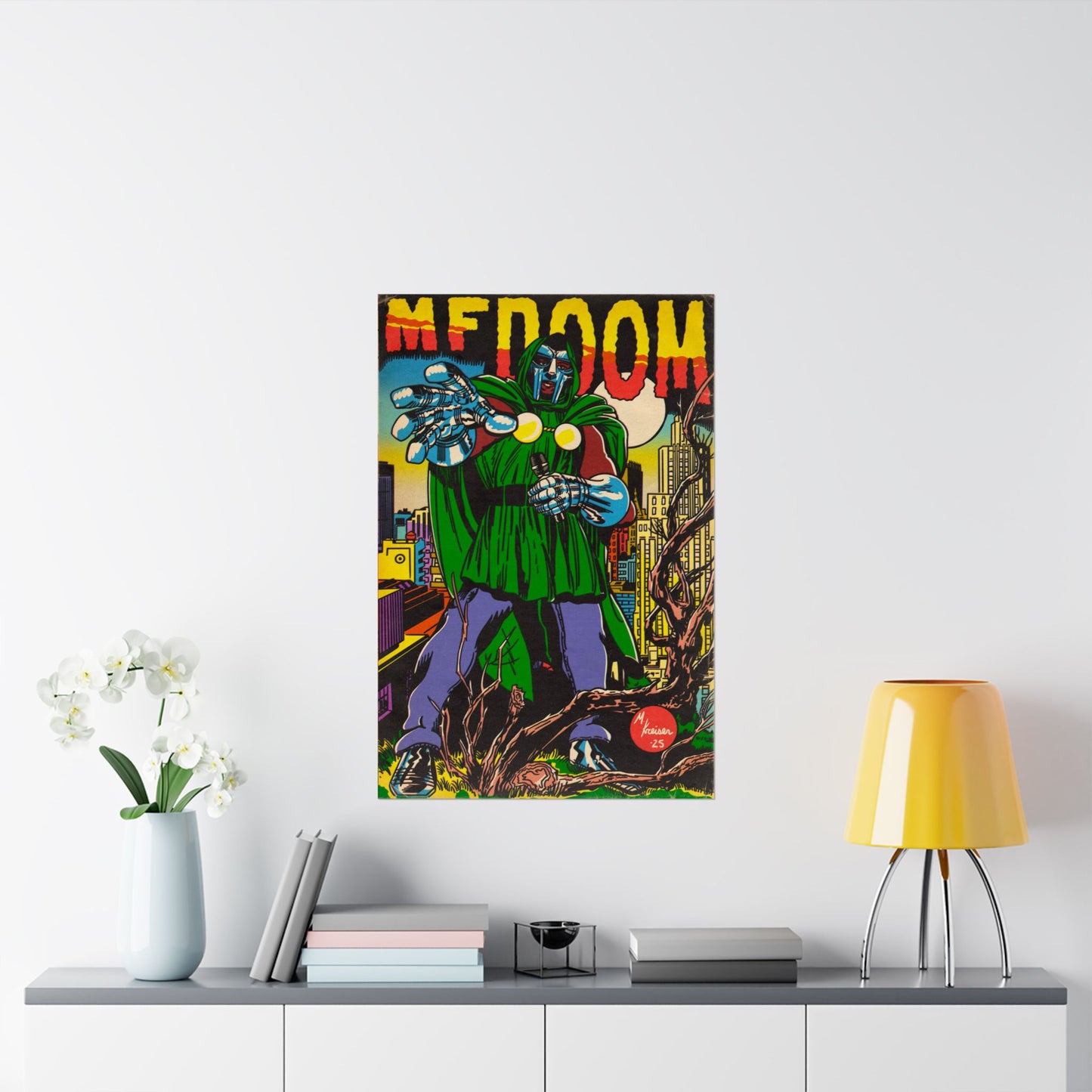 DOOM - Hip Hop Comics - Vertical Matte Poster