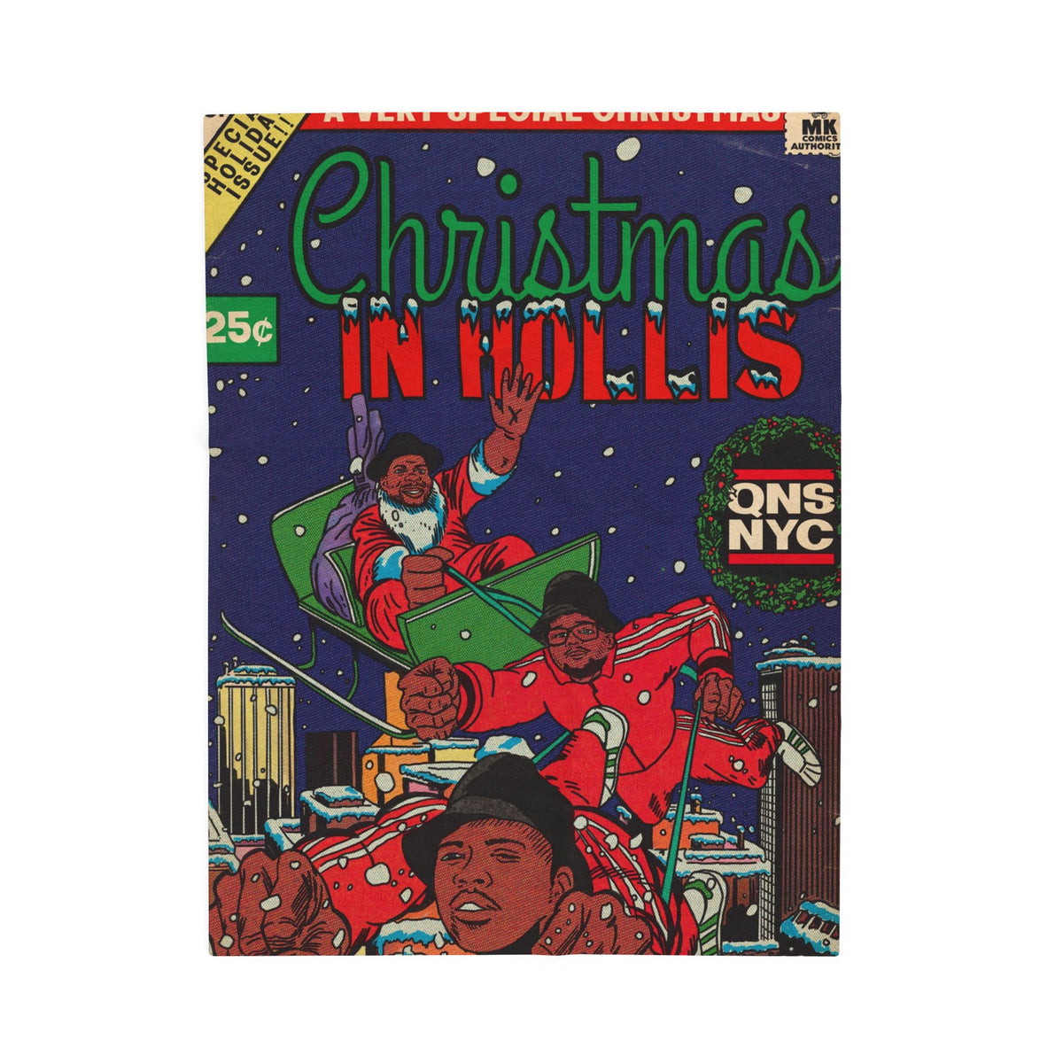 Christmas in Hollis - Velveteen Plush Blanket
