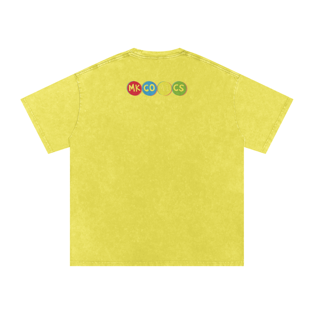 Twisted - Snow Washed Oversized Cotton T-Shirt