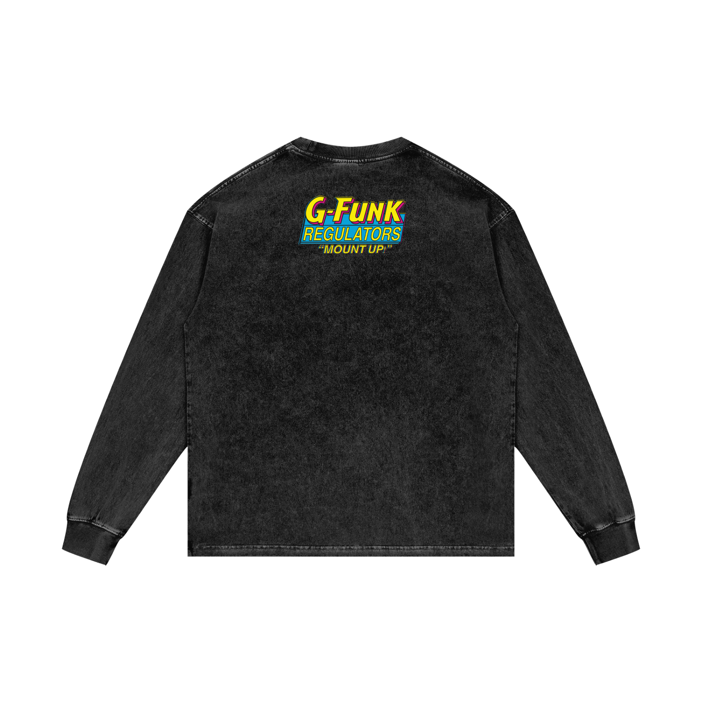 Regulate - Acid Wash Oversize Long Sleeve T-Shirt