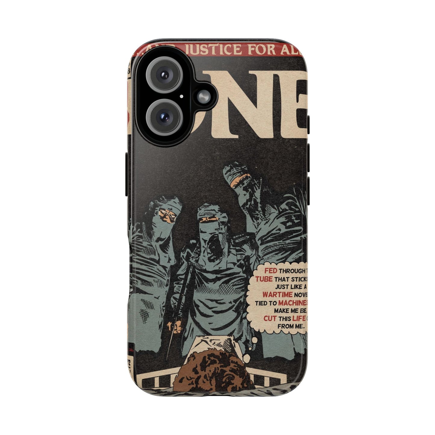 Metallica- One - Johnny Got His Gun Comic Book Art - Tough Phone Cases