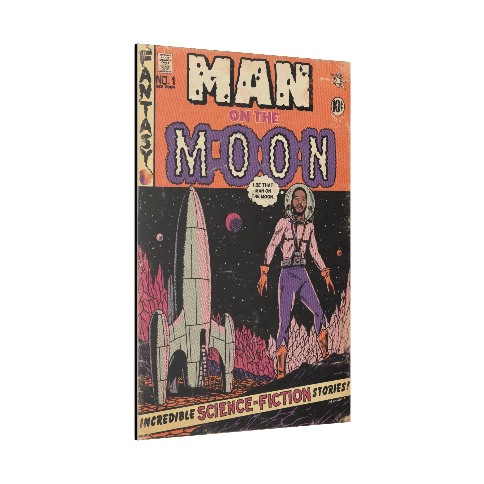 Man On The Moon - Matte Canvas, Stretched, 0.75"