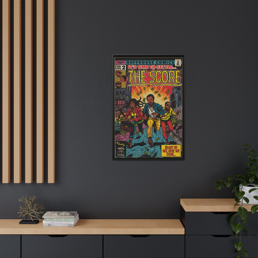 The Score - Matte Canvas, Framed (Multi-color)