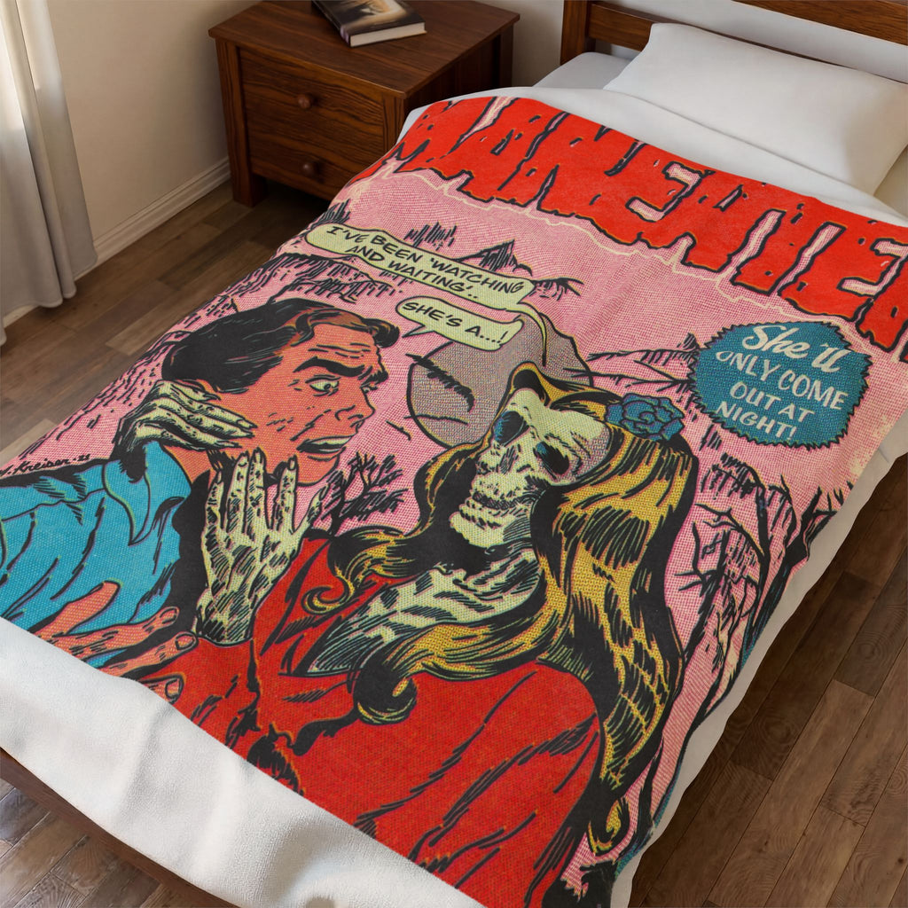 Maneater - Velveteen Plush Blanket