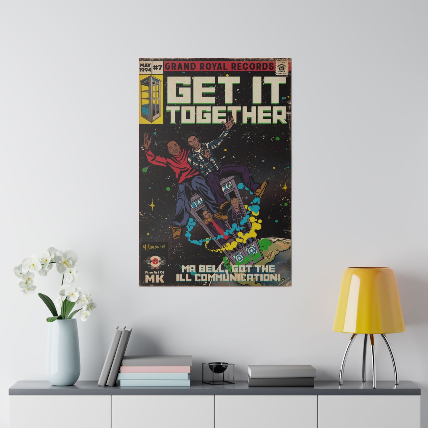 Beastie Boys & Q-Tip - Get it Together - Matte Canvas, Stretched, 0.75"