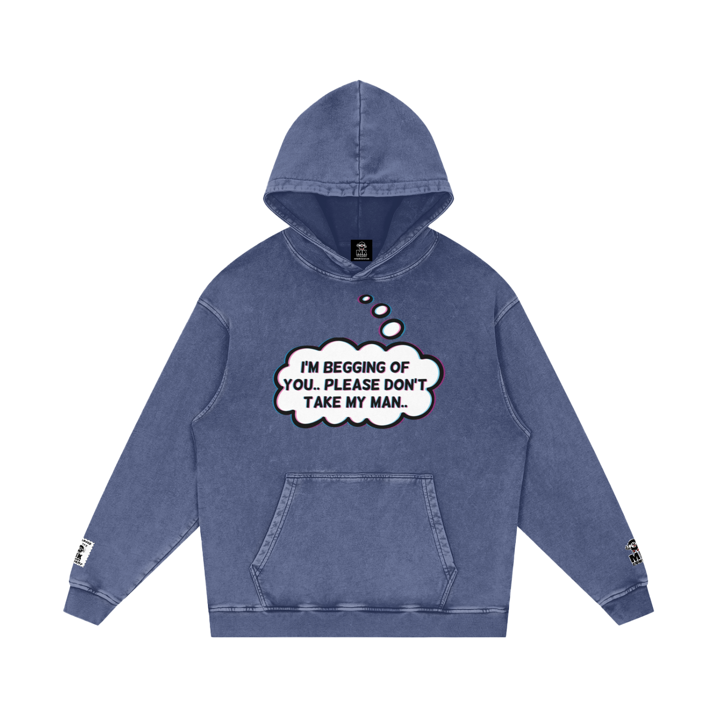 Jolene - Snow Washed Loose Cotton Hoodie