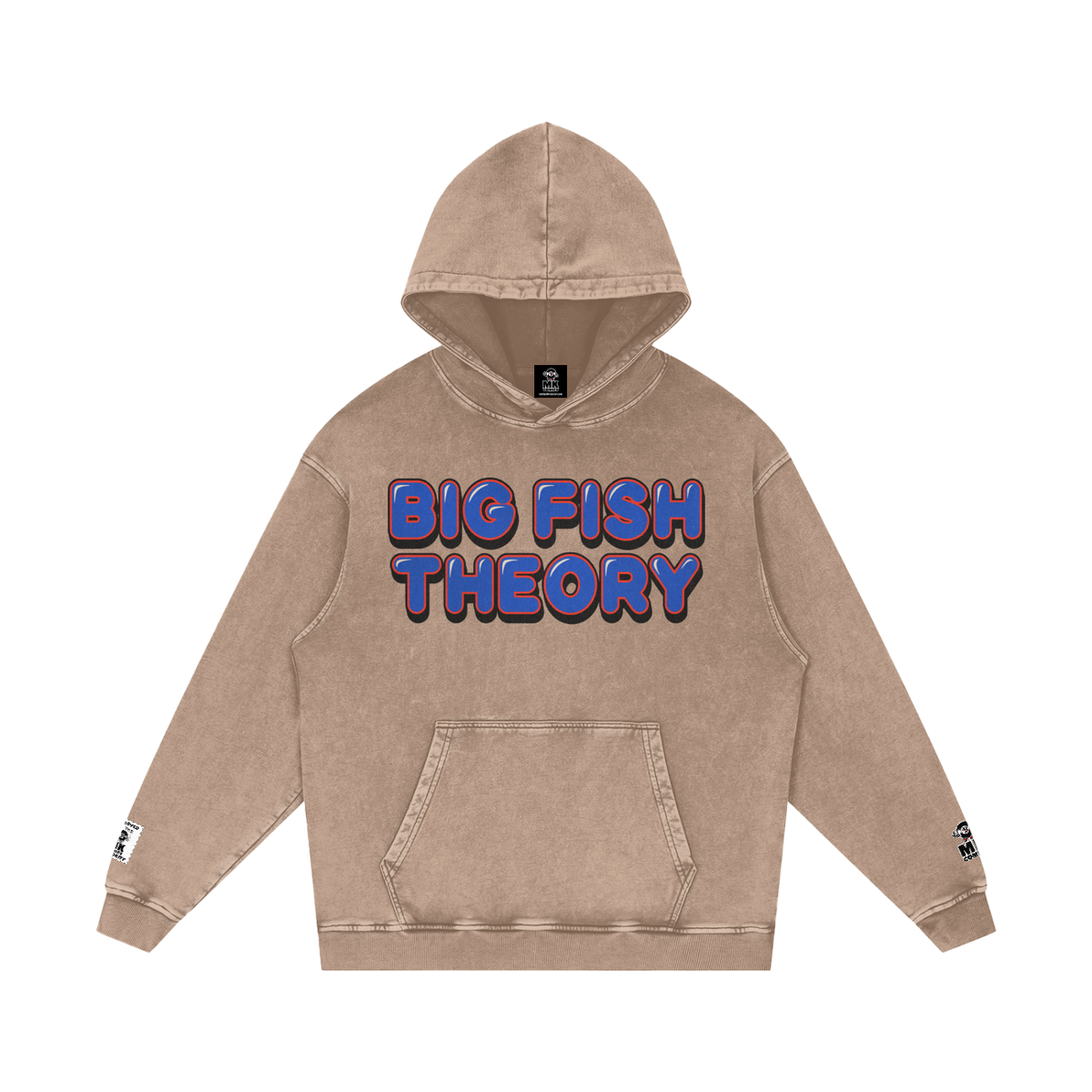 Big Fish Theory - Snow Washed Loose Cotton Hoodie