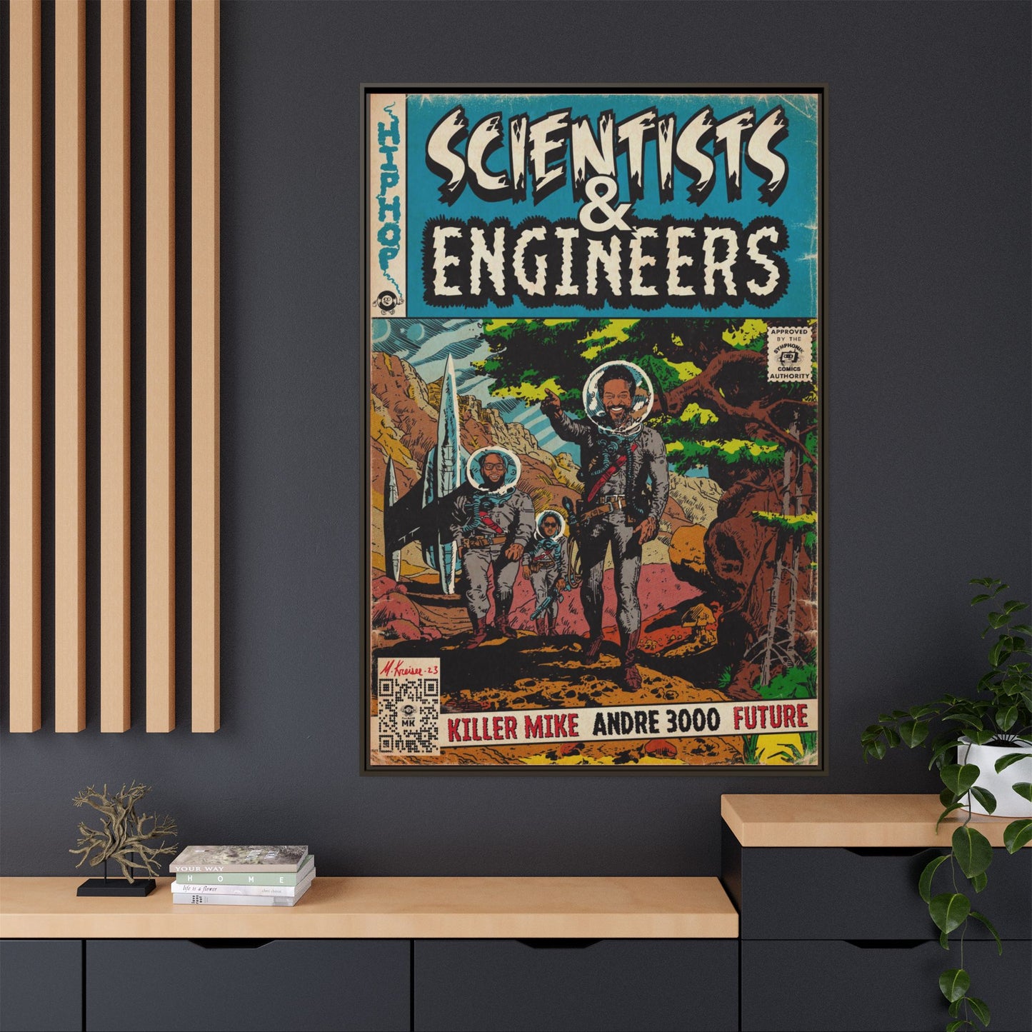 Killer Mike - Scientists & Engineers - Andre 3000 - Future - Gallery Canvas Wraps, Vertical Frame