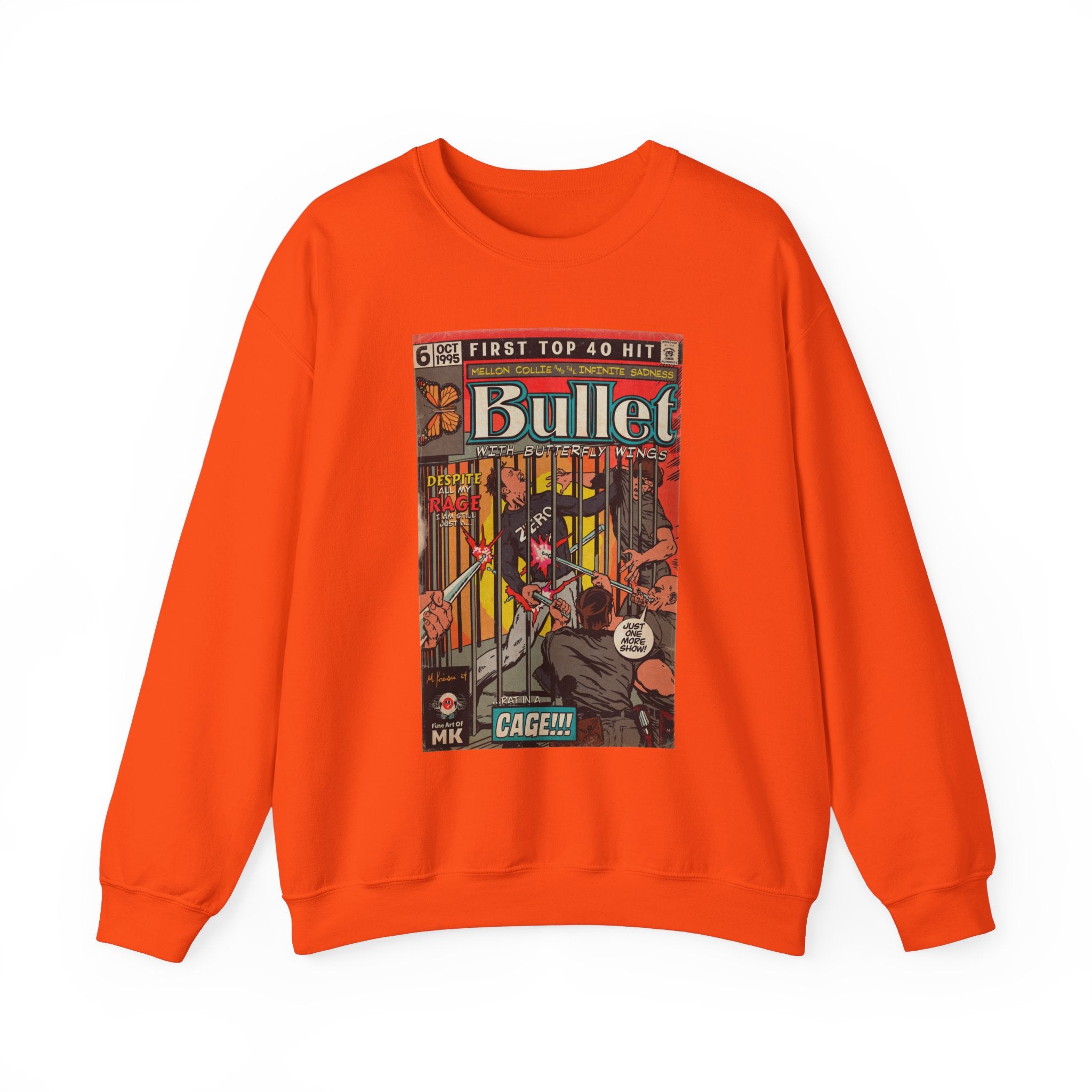 Bullet With Butterfly Wings - Unisex Heavy Blend™ Crewneck Sweatshirt