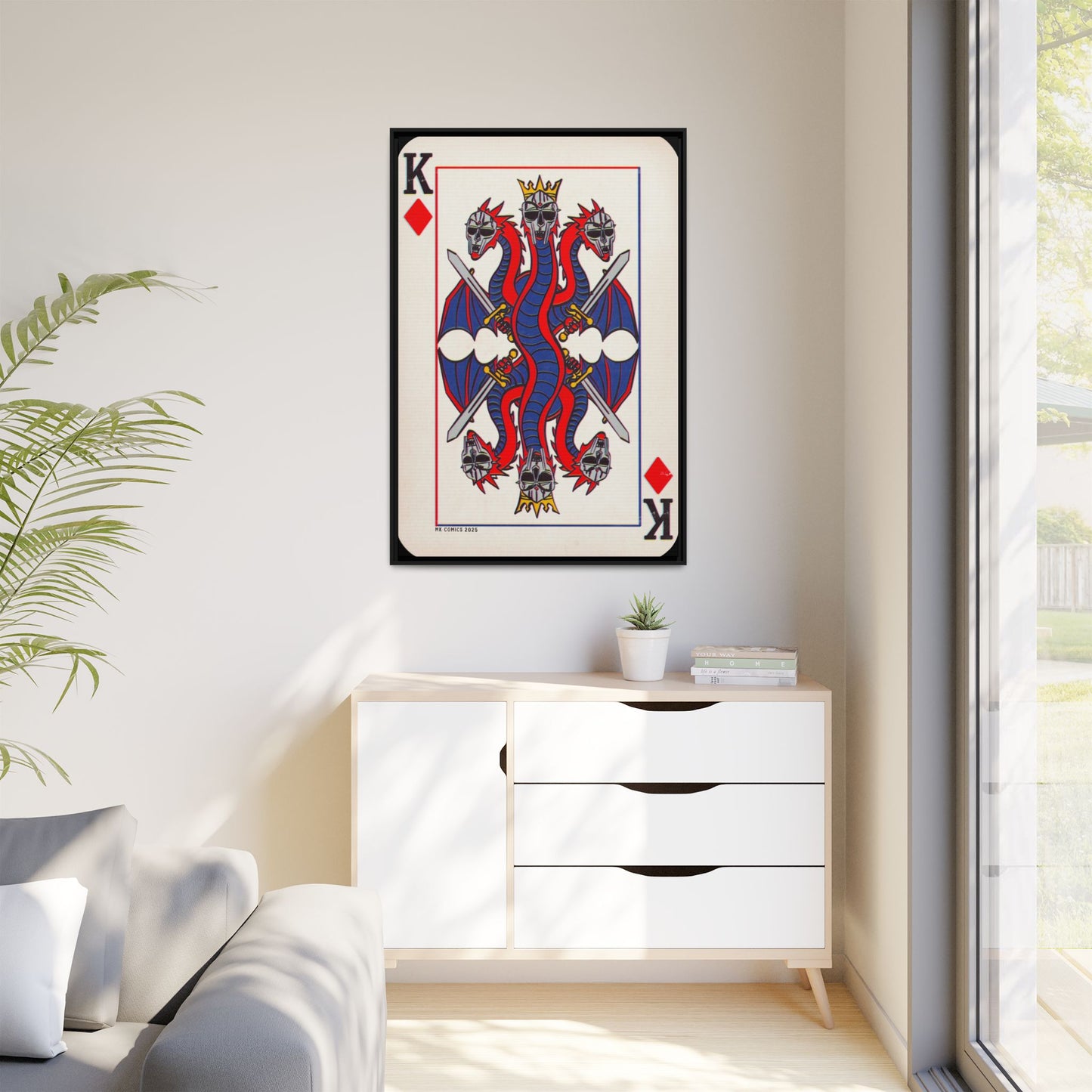 King Geedorah - Matte Canvas, Framed (Multi-color)
