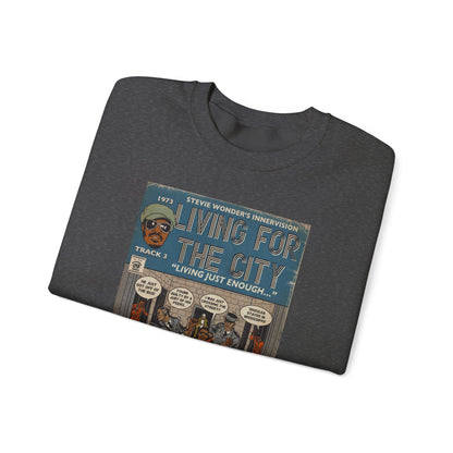 Stevie Wonder - Living For The City - Unisex Heavy Blend™ Crewneck Sweatshirt