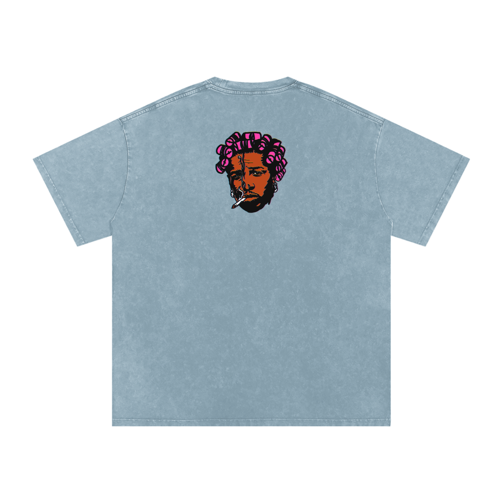 Helicopter - Snow Washed Oversized Cotton T-Shirt