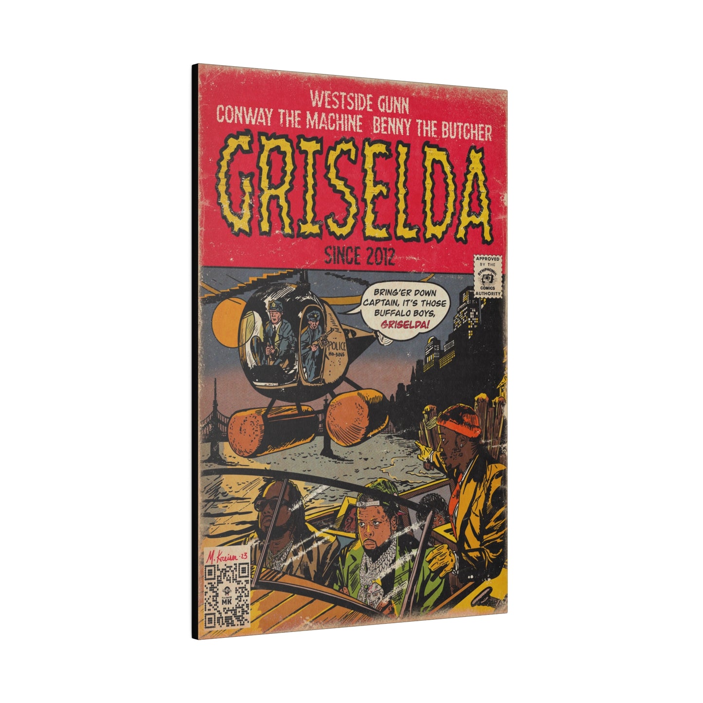 Griselda - Comic Book Art - Matte Canvas, Stretched, 0.75"