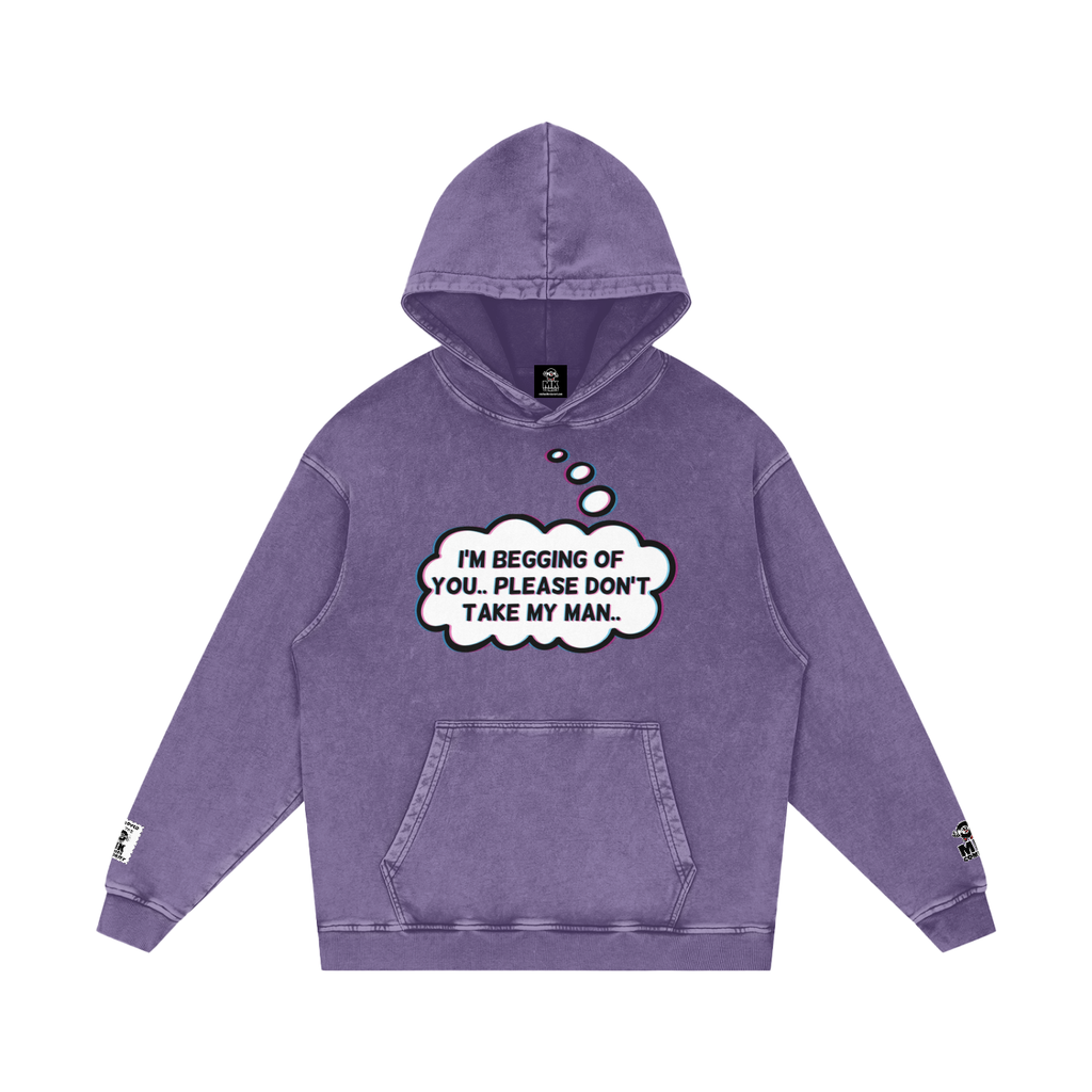 Jolene - Snow Washed Loose Cotton Hoodie