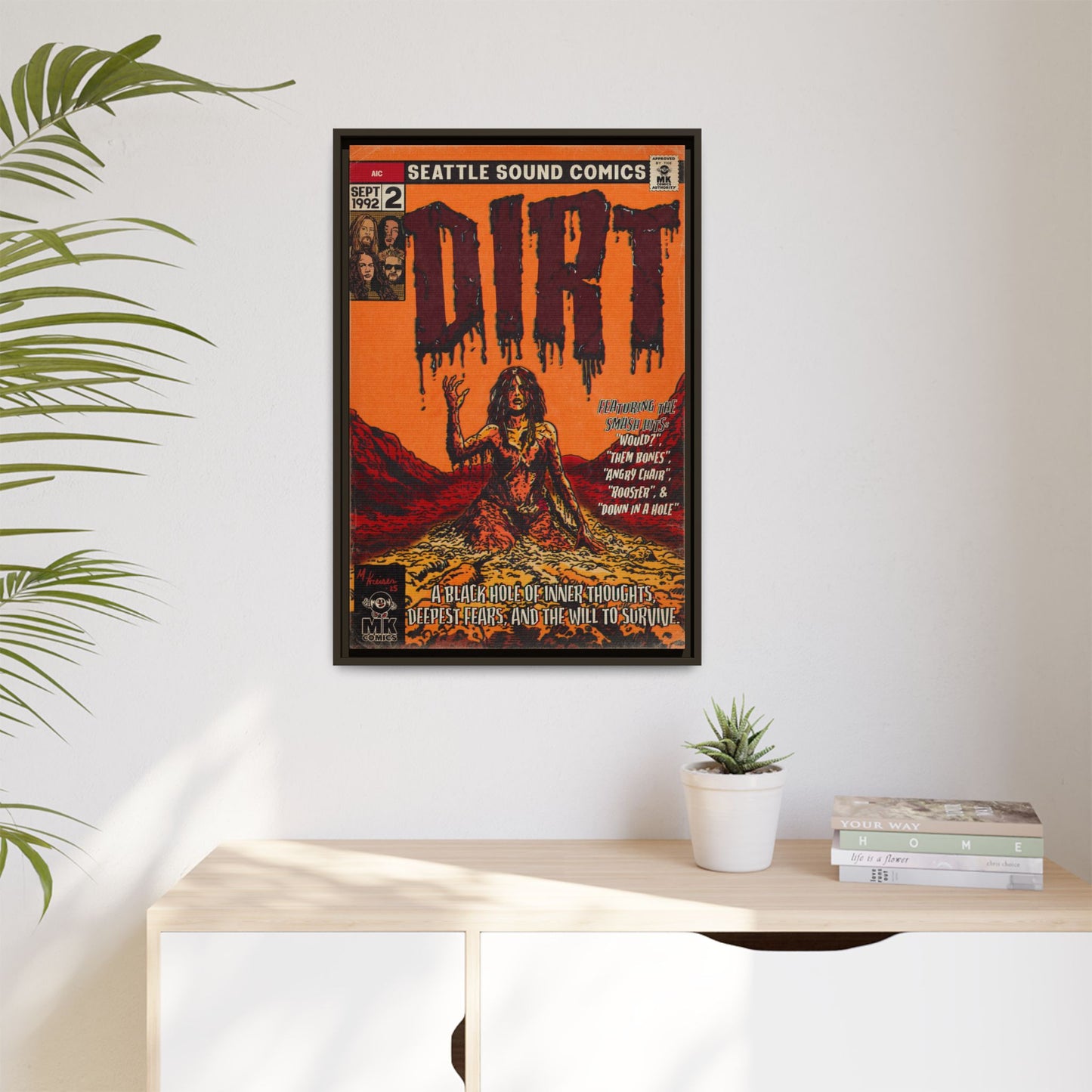 Dirt - Matte Canvas, Framed (Multi-color)