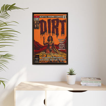 Dirt - Matte Canvas, Framed (Multi-color)