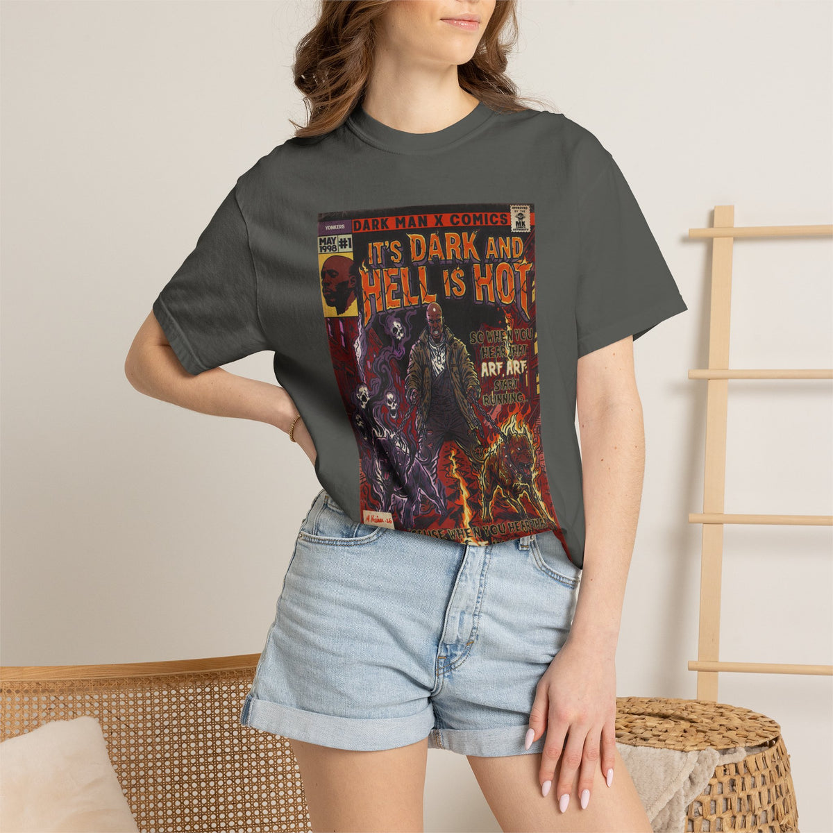 It's Dark & Hell is Hot - Unisex Comfort Colors T-shirt