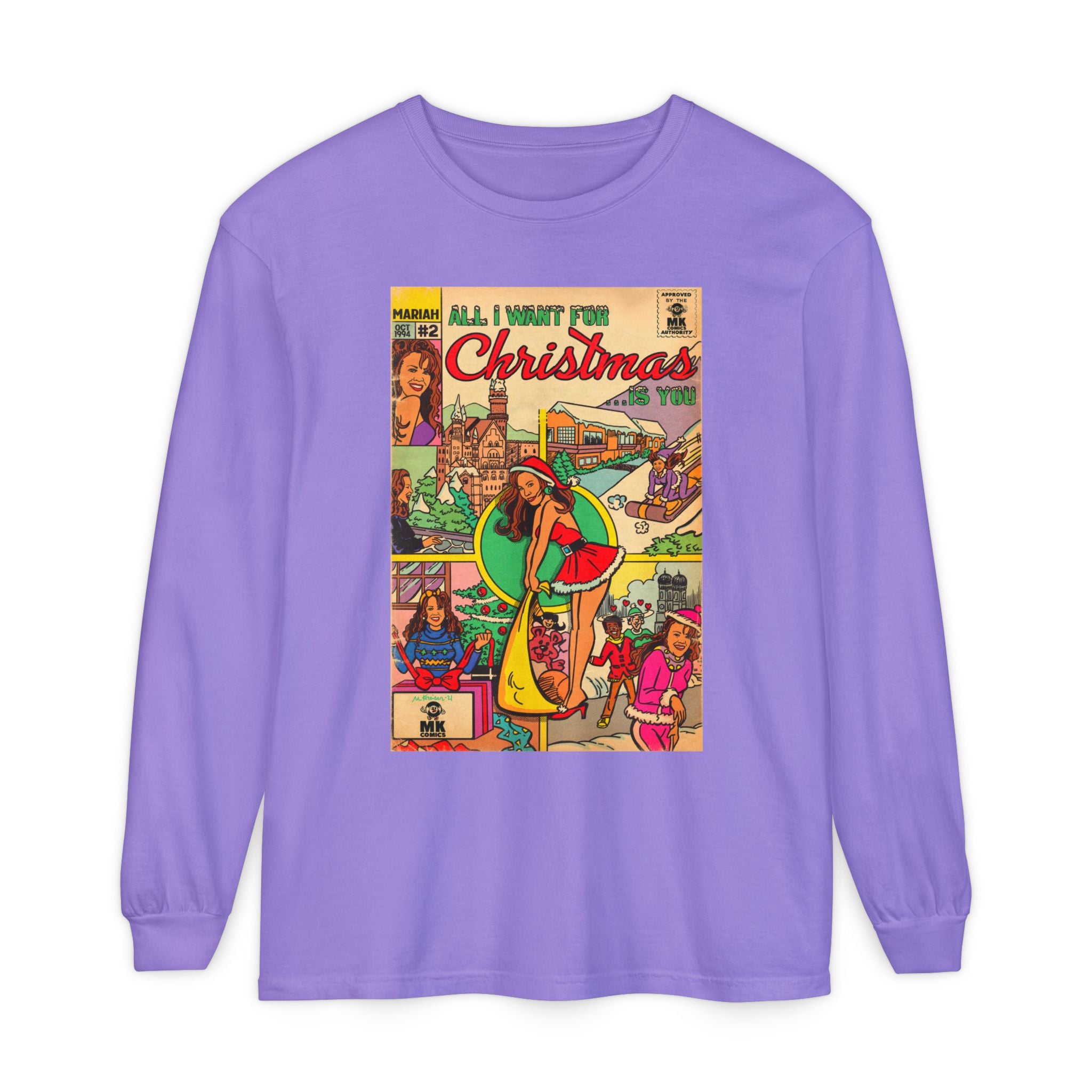 All I Want for Christmas.. - Unisex Comfort Colors Long Sleeve T-Shirt