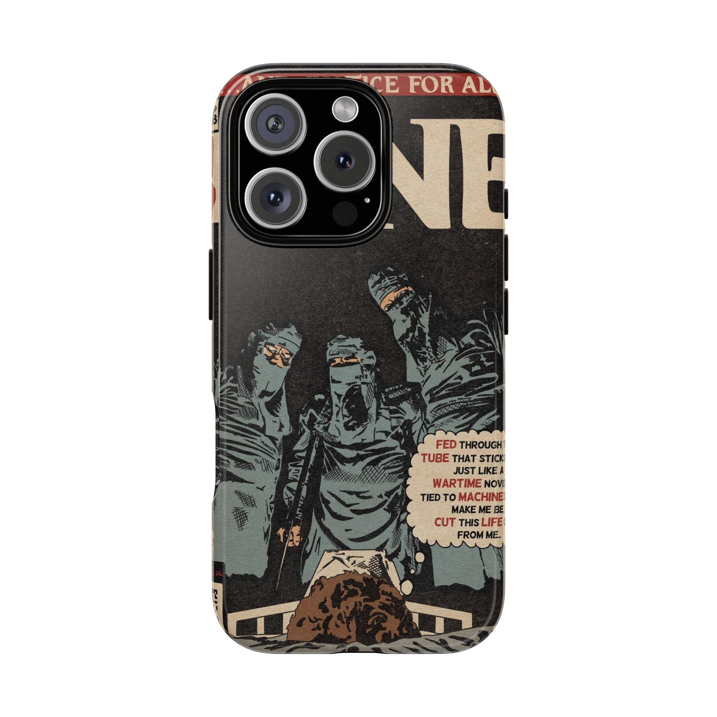 Metallica- One - Johnny Got His Gun Comic Book Art - Tough Phone Cases