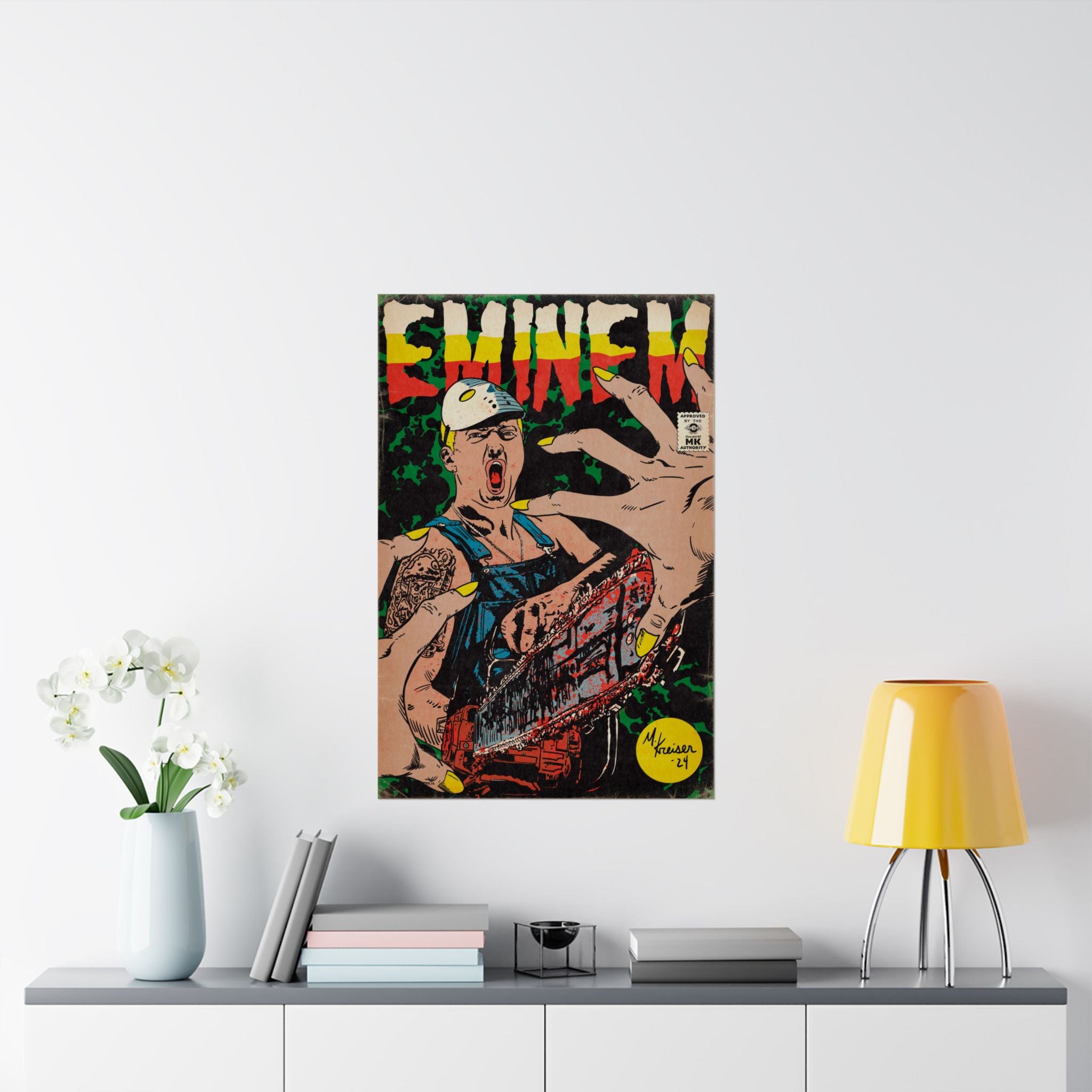 Em - Comic Book Art - Matte Vertical Poster