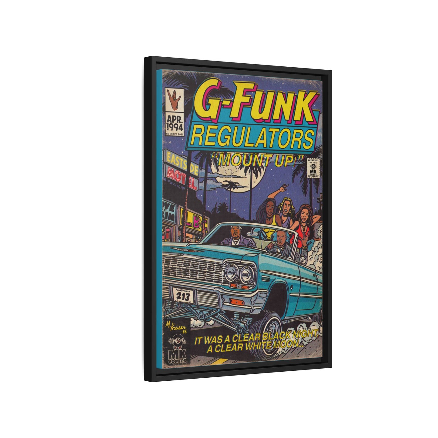 Regulate - Matte Canvas, Framed (Multi-color)