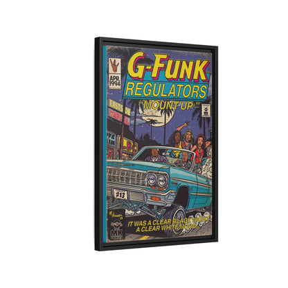 Regulate - Matte Canvas, Framed (Multi-color)