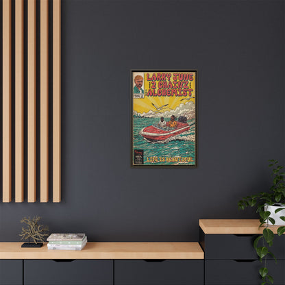 Life is Beautiful - Matte Canvas, Framed (Multi-color)