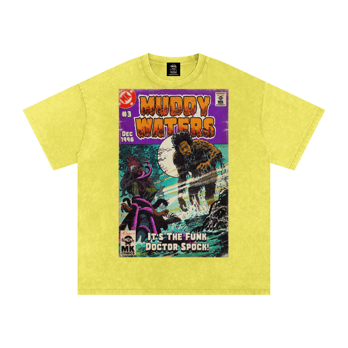 Muddy Waters - Snow Washed Oversized Cotton T-Shirt