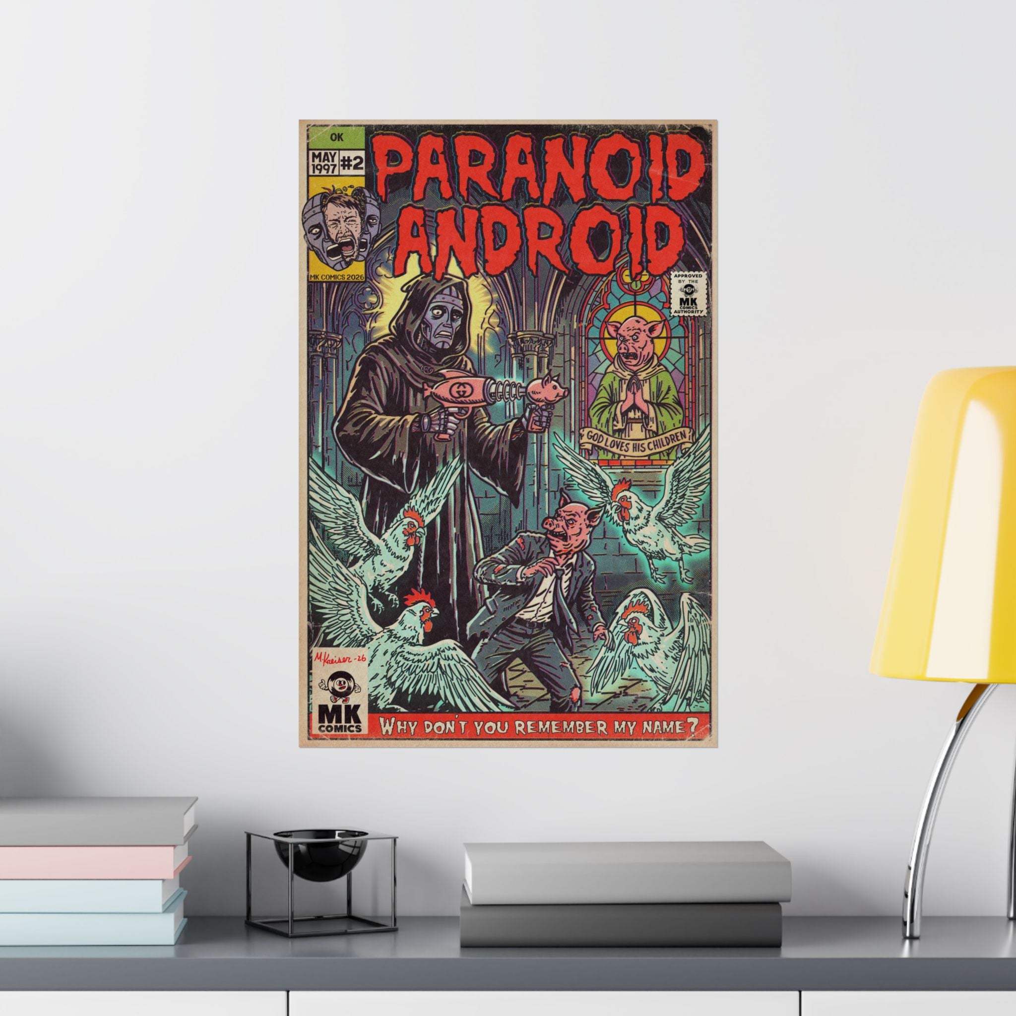 Paranoid Android - Matte Vertical Posters