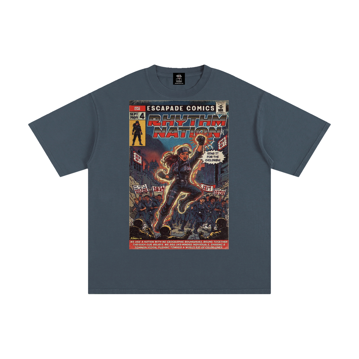 Rhythm Nation - Unisex Pure Cotton T-Shirt
