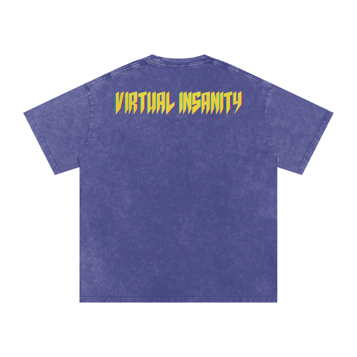 Virtual Insanity - Snow Washed Oversized Cotton T-Shirt