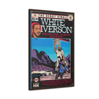 Post Malone - White Iverson - Gallery Canvas Wraps, Vertical Frame