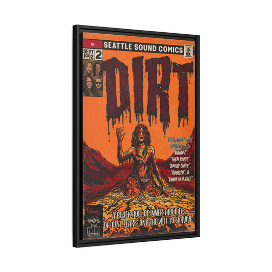 Dirt - Matte Canvas, Framed (Multi-color)