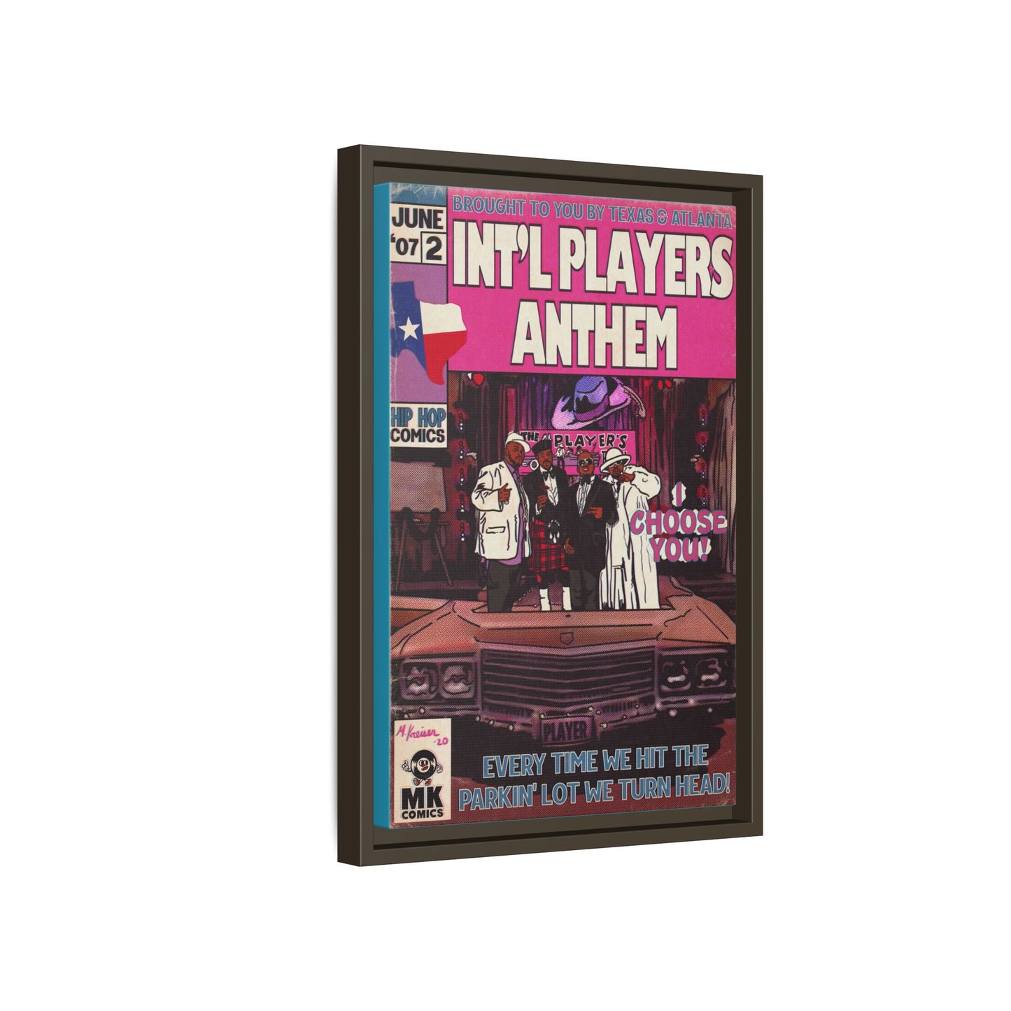 Int’l Players Anthem - Matte Canvas, Framed (Multi-color)