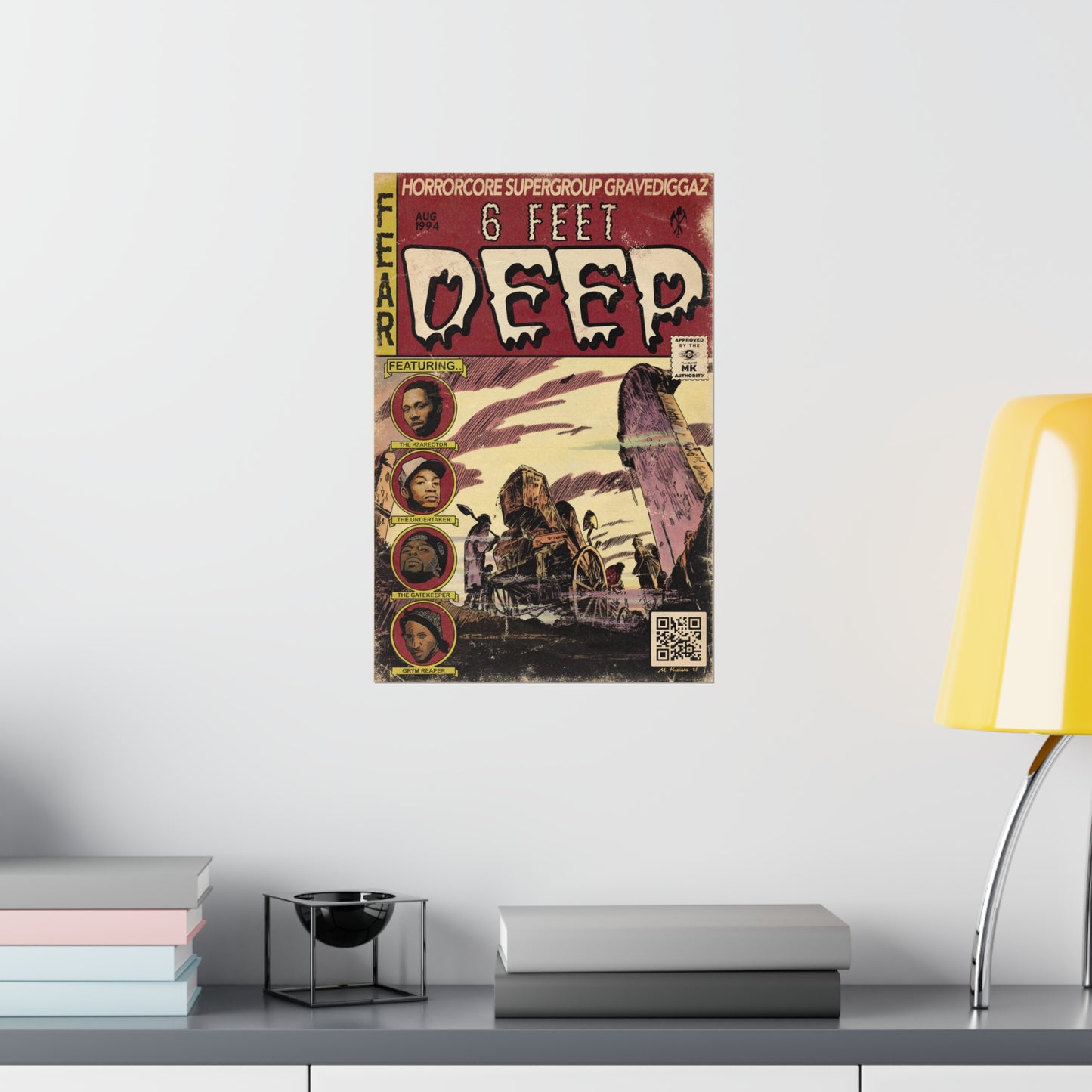 Gravediggaz- 6 Feet Deep - Wu-Tang - Vertical Matte Poster
