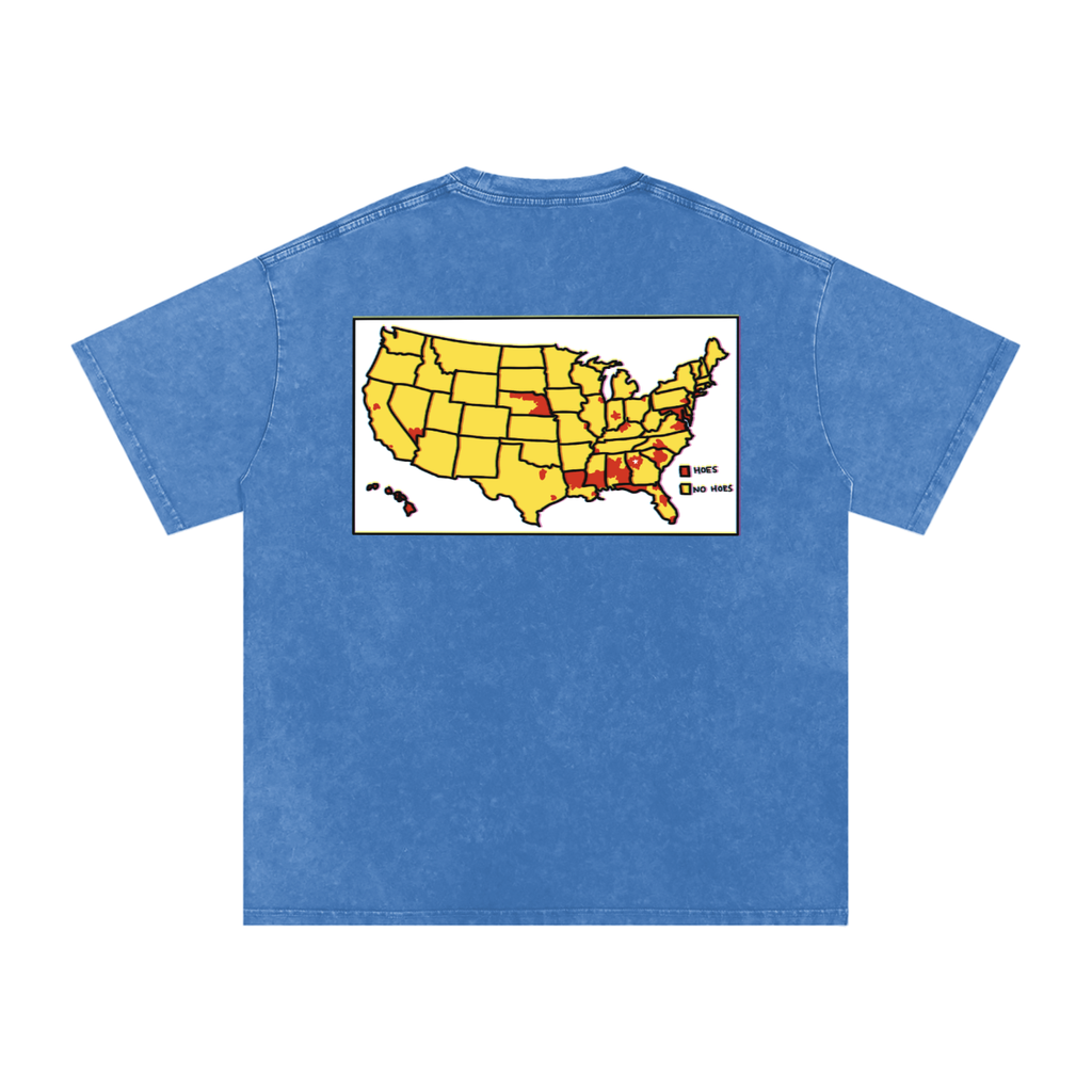 Word of Mouf - Snow Washed Oversized Cotton T-Shirt