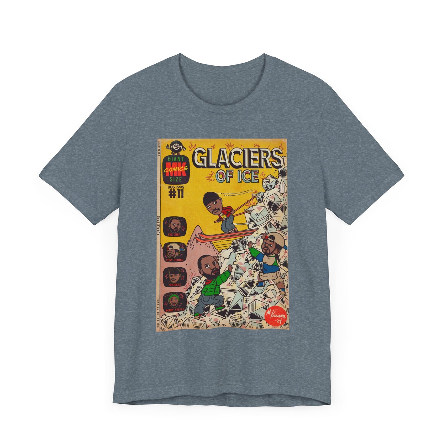 Rae, Ghost, Masta - Glaciers of Ice - Unisex Jersey Short Sleeve Tee