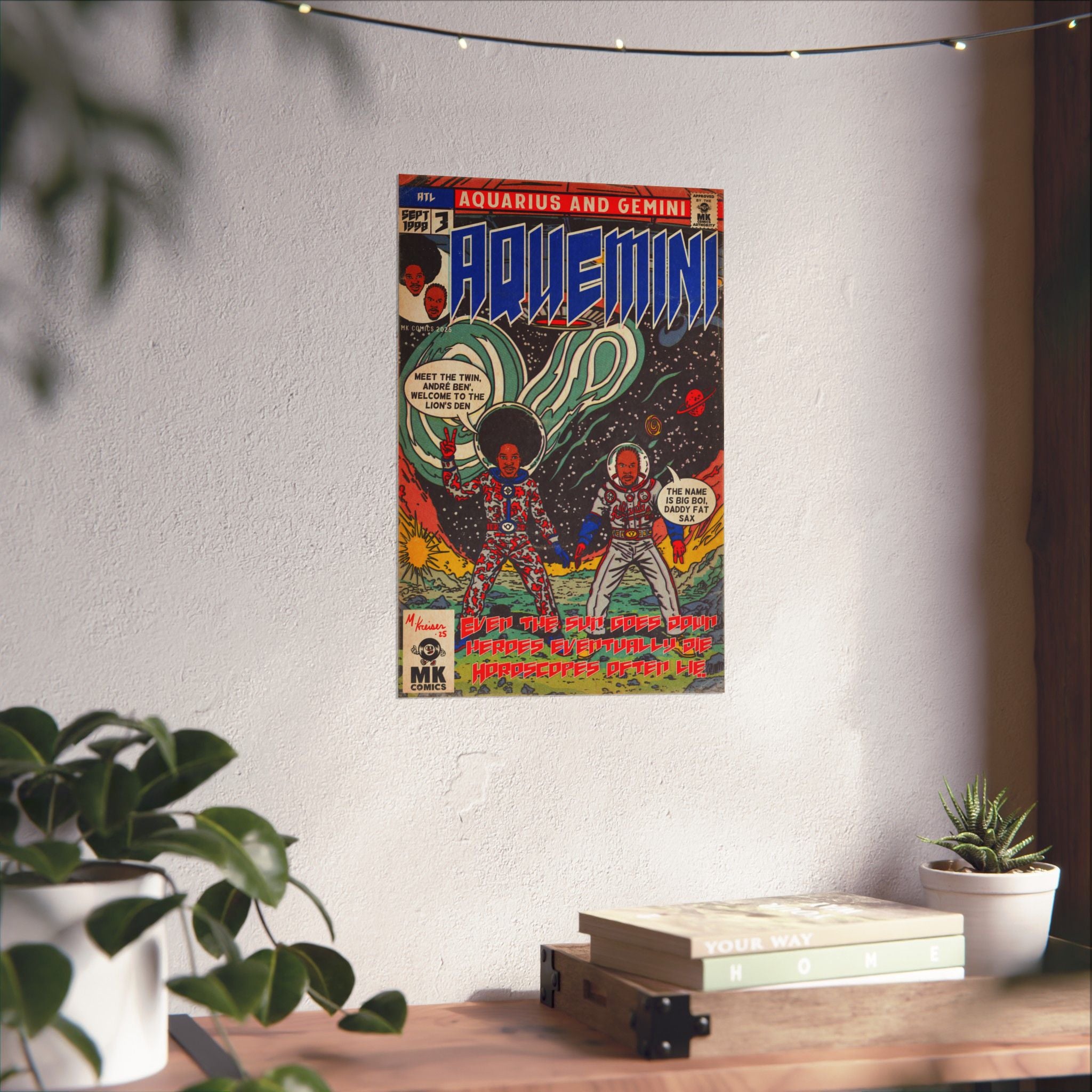 Aquemini - Comic Book Art - Matte Vertical Posters