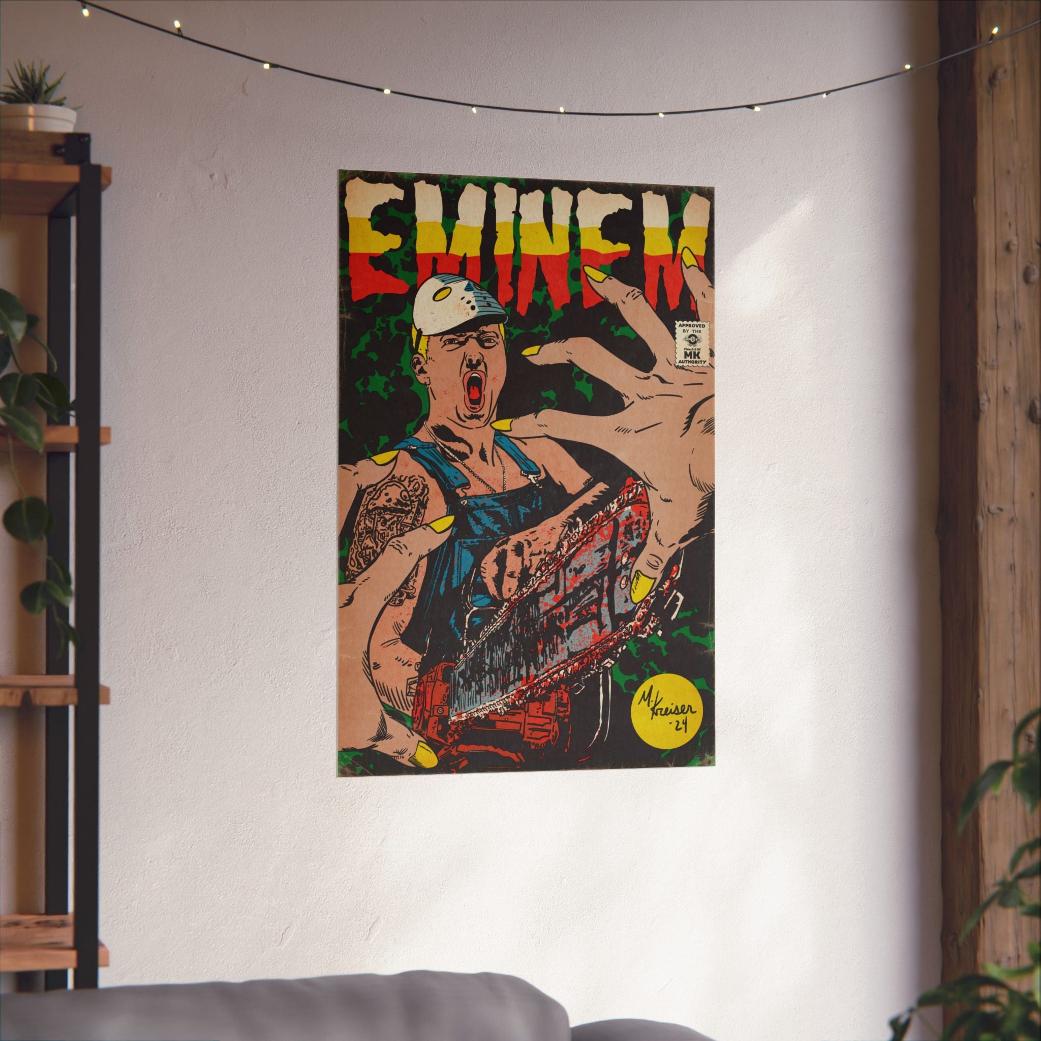 Em - Comic Book Art - Matte Vertical Poster