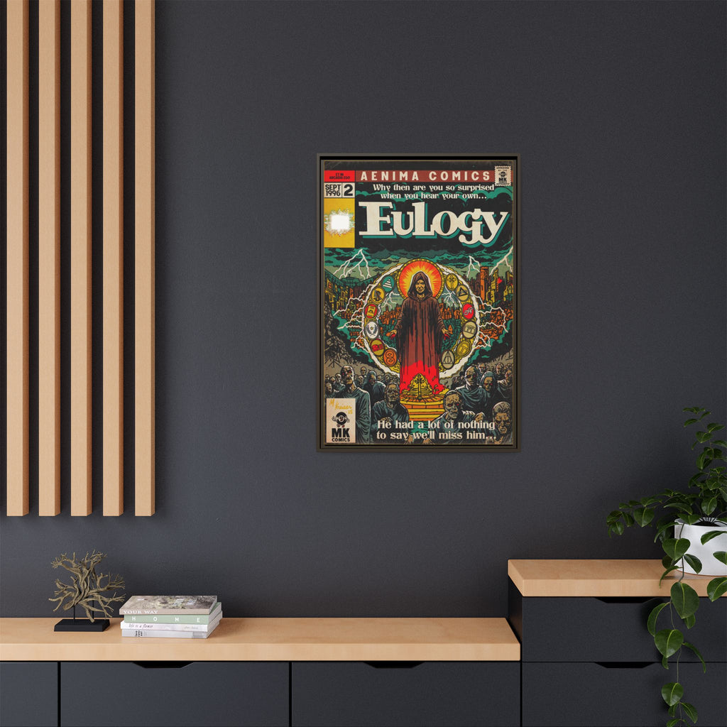 Eulogy - Matte Canvas, Framed (Multi-color)